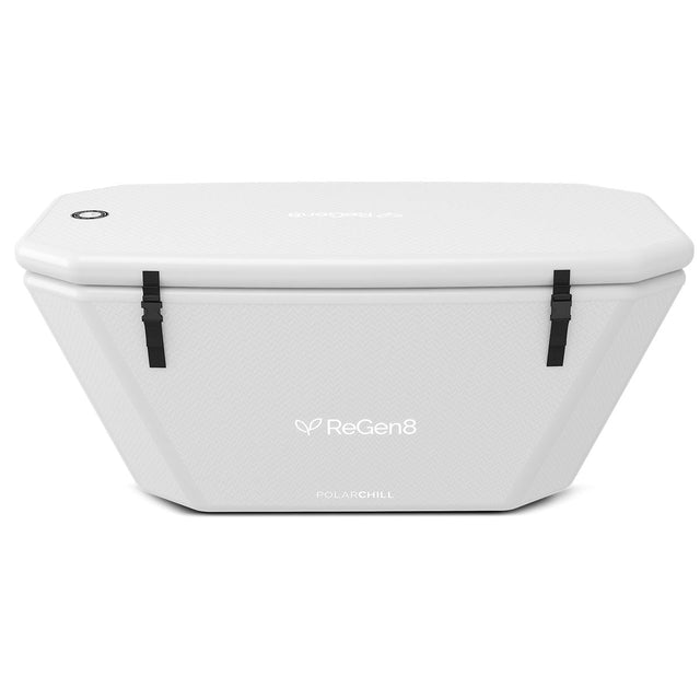 ReGen8 370L PolarChill Cold Plunge Ice Bath with T2S Chiller Unit (White)