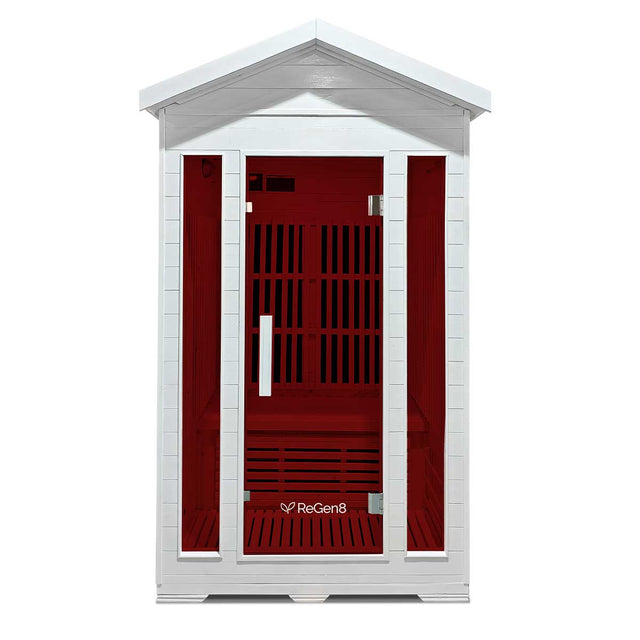 ReGen8 Duo Outdoor - 2 Person 2200W Infrared Sauna in White