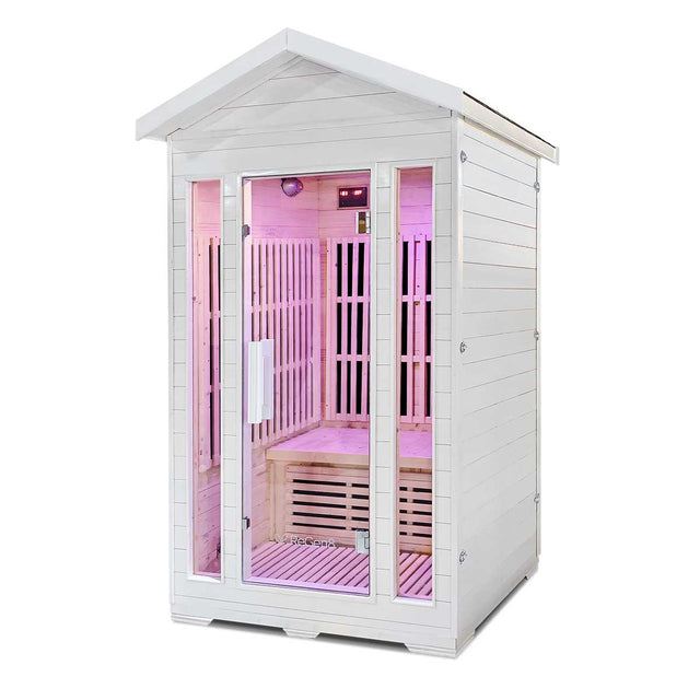 ReGen8 Duo Outdoor - 2 Person 2200W Infrared Sauna in White