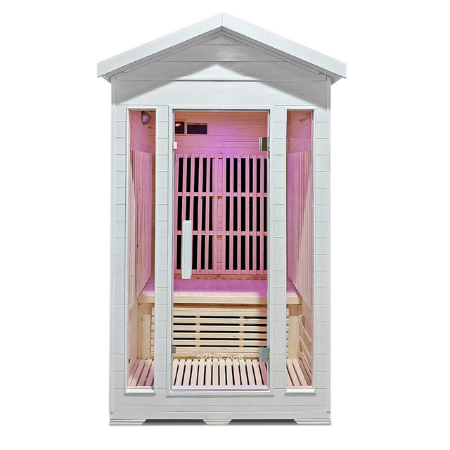 ReGen8 Duo Outdoor - 2 Person 2200W Infrared Sauna in White