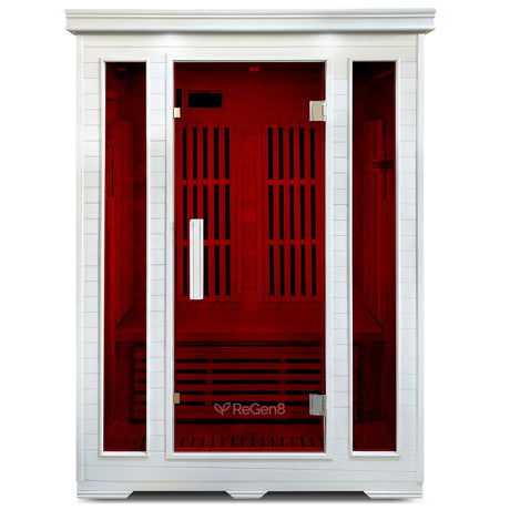 ReGen8 Duo - 2 Person 2040W Infrared Sauna in White