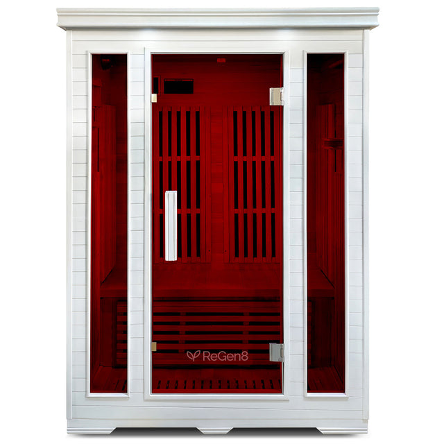 ReGen8 Duo - 2 Person 2040W Infrared Sauna in White