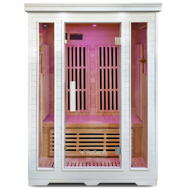 ReGen8 Duo - 2 Person 2040W Infrared Sauna in White