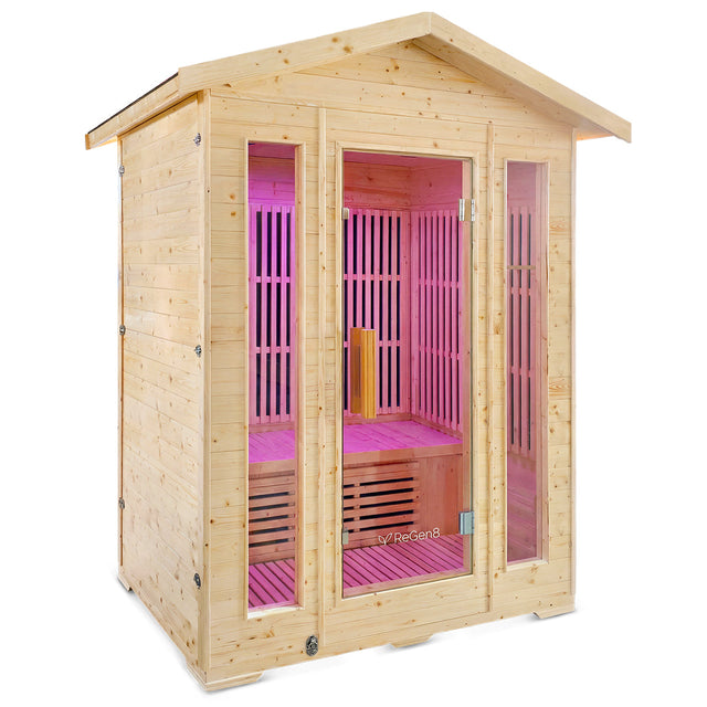 ReGen8 Trio Outdoor - 3 Person 2620W Infrared Sauna
