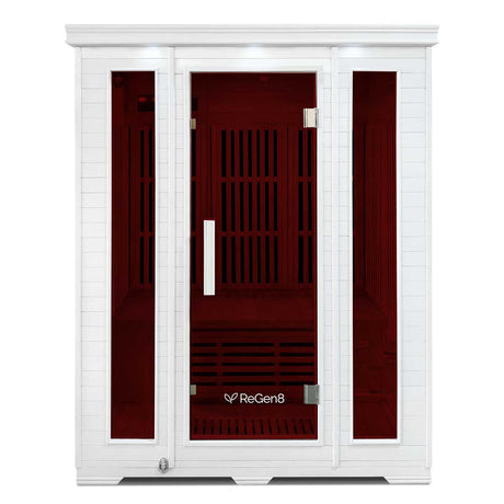 ReGen8 Trio - 3 Person 2520W Infrared Sauna in White