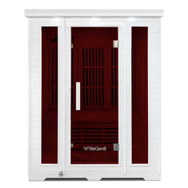 ReGen8 Trio - 3 Person 2520W Infrared Sauna in White