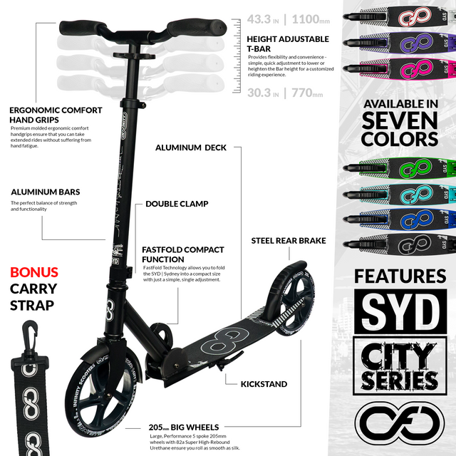 SYD Black - Sydney City Series Scooter