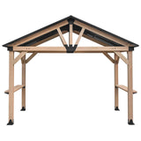 Yardtopia Oslo XL 3.6m x 2.4m BBQ/Grill Timber & Steel Gable Roof Gazebo