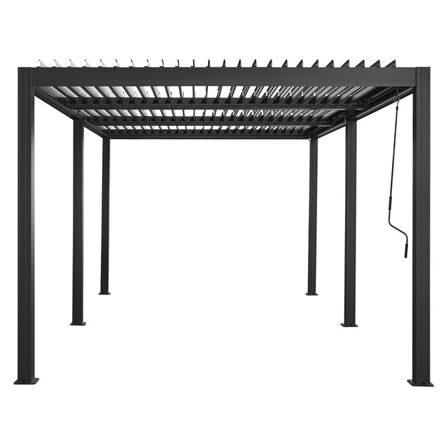 Yardtopia Elmont 3m x 5m Aluminium Pergola (Charcoal Grey)