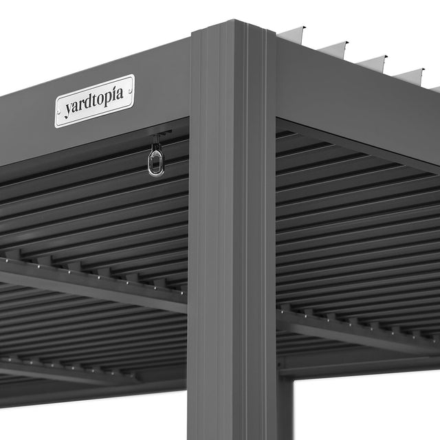 Yardtopia Elmont 3m x 5m Aluminium Pergola (Charcoal Grey)
